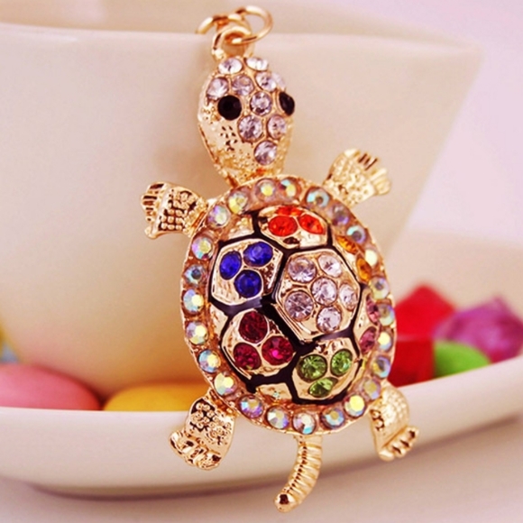 ‼️CLEARANCE PRICE FIRM‼️🐢Multi Colored Turtle Keychain🐢 - Picture 2 of 4